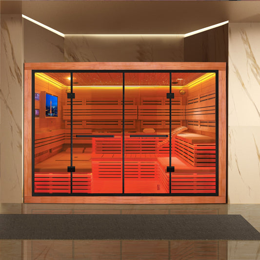 Family Use Traditional Dry Steam Wooden Sauna House SA-8809