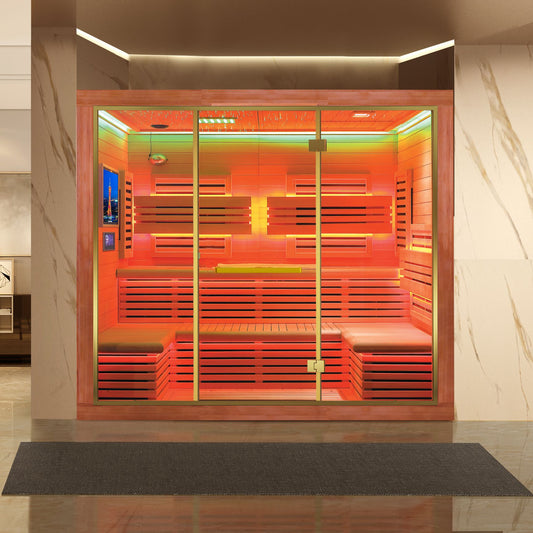 Family Use Traditional Dry Steam Wooden Sauna House SA-8810
