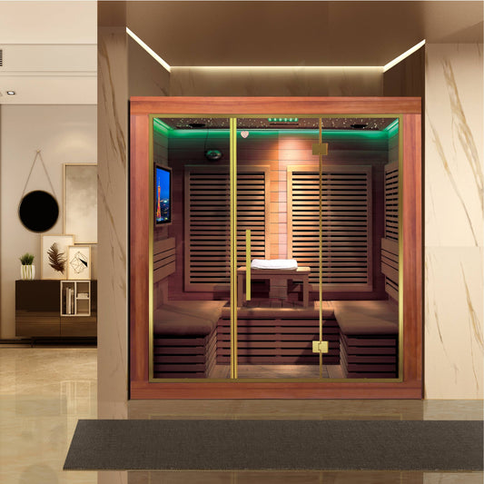 Family Use Traditional Dry Steam Wooden Sauna House SA-8811