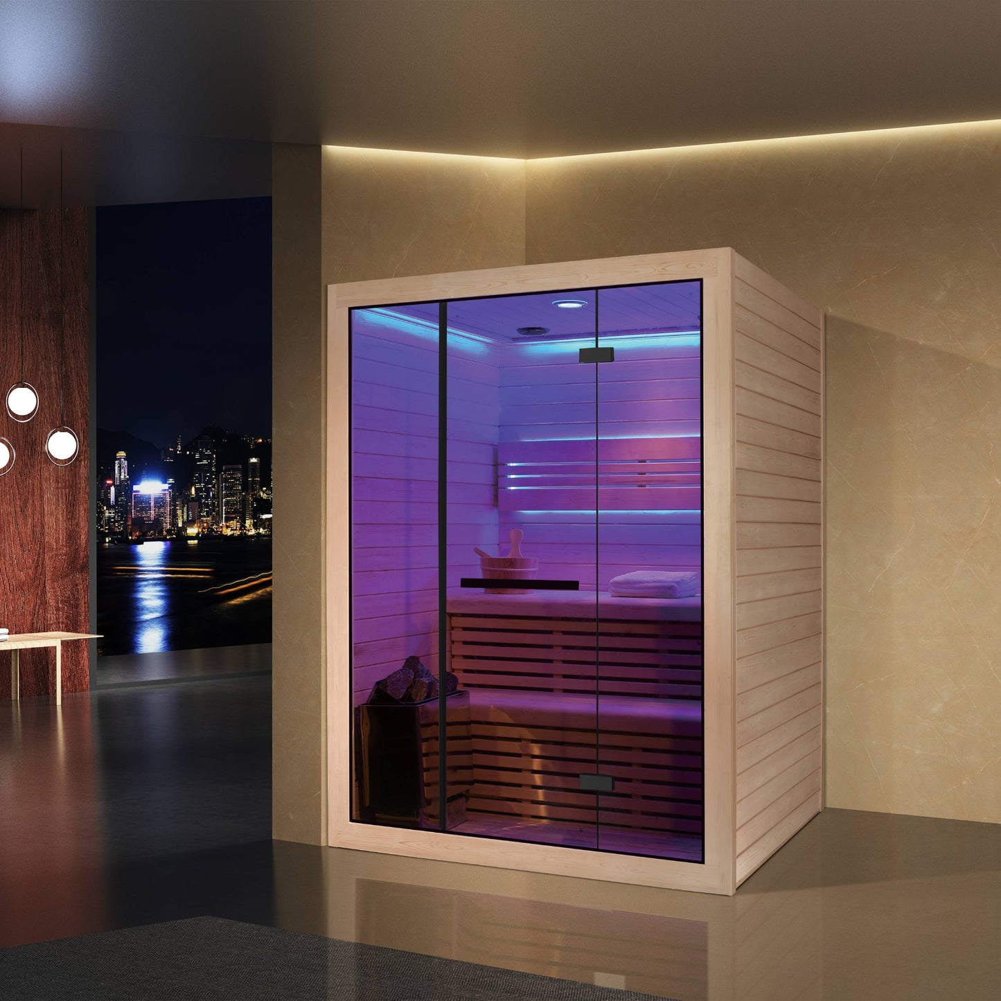 Family Use Traditional Dry Steam Wooden Sauna House SA-8814