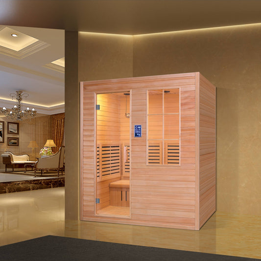 Family Use Traditional Dry Steam Wooden Sauna House SA-8820