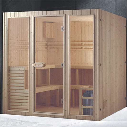 Family Use Traditional Dry Steam Wooden Sauna House SA-8824