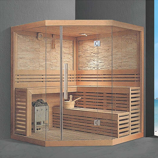 Family Use Traditional Dry Steam Wooden Sauna House SA-8909