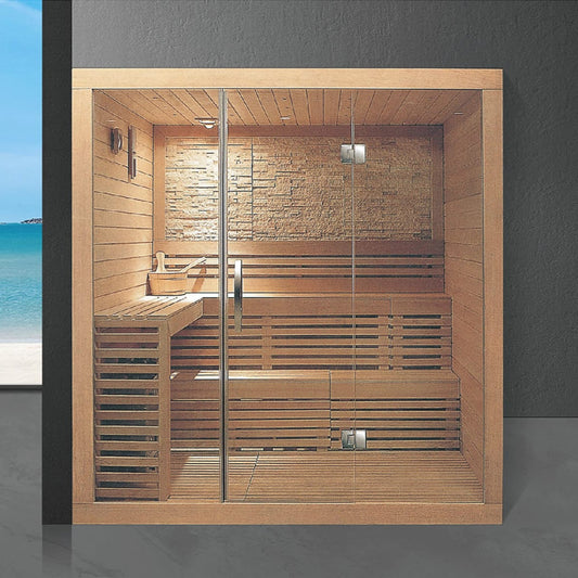Family Use Traditional Dry Steam Wooden Sauna House SA-8912