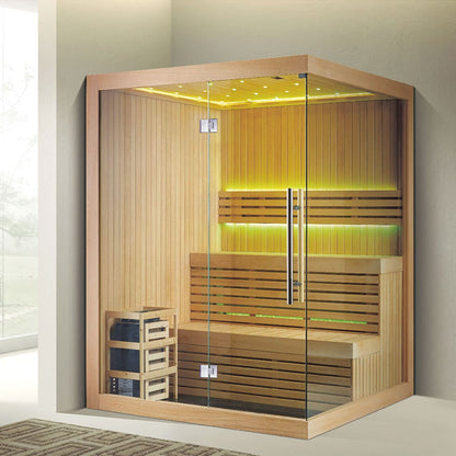 Family Use Traditional Dry Steam Wooden Sauna House SA-8913