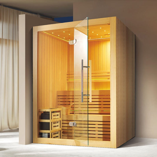 Family Use Traditional Dry Steam Wooden Sauna House SA-8916