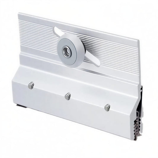 Frameless Shower Door Top Rollers 3/4" Round Plastic Wheels with Ball Bearings, Chrome Bracket Assembly, Replacement Hardware Polished Chrome