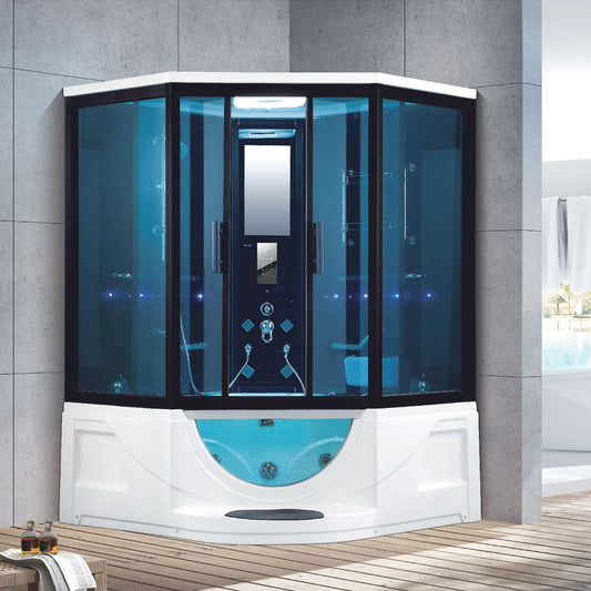 Japanese Bathroom Shower Steam Sauna Room Hot Yacuzzi Indoor Spa 2 Person Prefab Houses