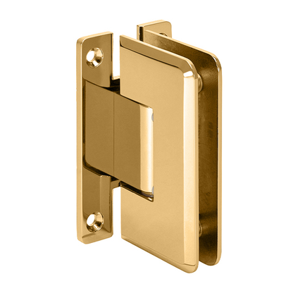 Beveled Corne Shower Hinge "H" Type Full Back Plate  French Gold