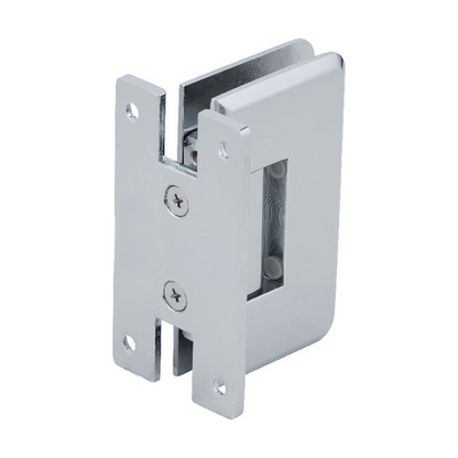 Beveled Corne Shower Hinge "H" Type Full Back Plate  PolishedChrome