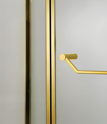 High Quality Bathroom Aluminum Framed Shower Room Modern gold