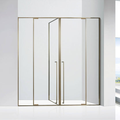 High Quality Bathroom Aluminum Framed Shower Room ST-9007 with T-shaped Three Fixed and Two Active Door