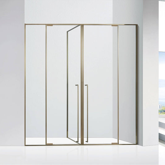 High Quality Bathroom Aluminum Framed Shower Room ST-9007 with T-shaped Three Fixed and Two Active Door