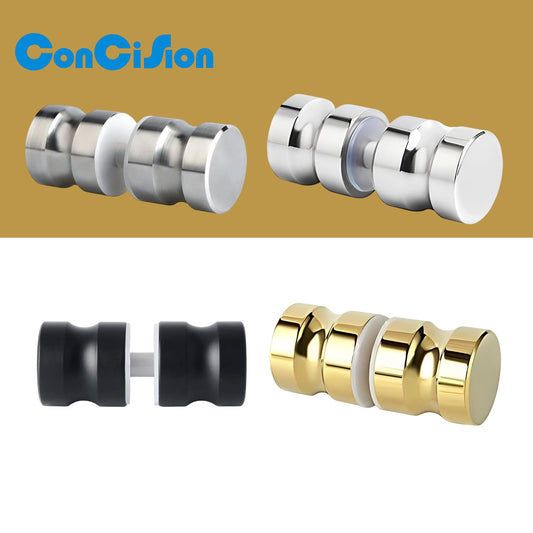 Shower Glass Door Handle,Sliding Shower Doors Knob,Double Side Back-to-Back Pull Hardware Replacement Parts for Glass Doors,Solid SUS304 Stainless Steel