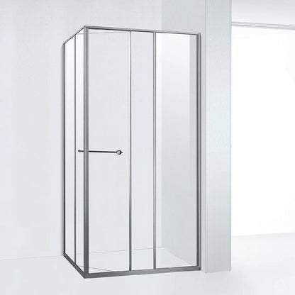 Modern Bathroom Customized Frame Square Sliding Tempered Glass  Shower Enclosures ST-9045