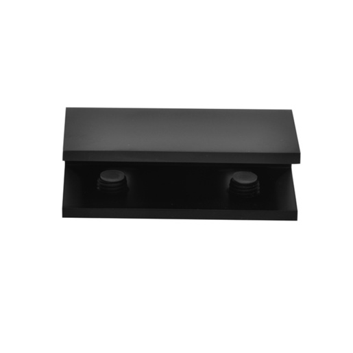 No Drill Fixed Panel Glass Clamps Matte_Black