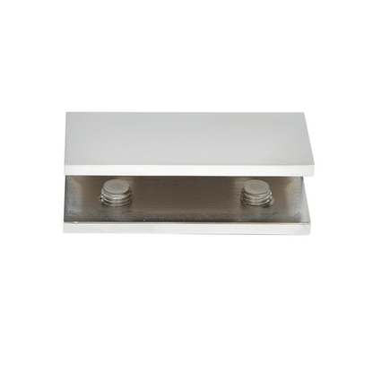 No Drill Fixed Panel Glass Clamps Polished_Chrome