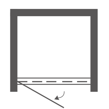 Shower Door Plan View