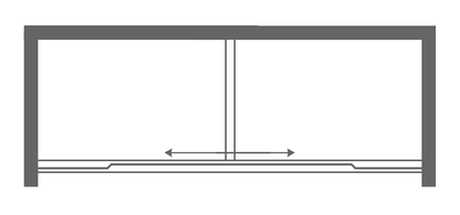 Shower Door Plan View