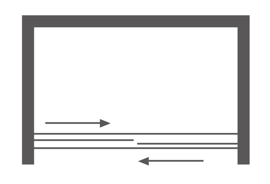 Shower Door Plan View