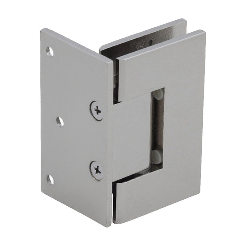 Shower Hinge Standard Door 8-12mm Glass Offset Back Plate Hinge Polished Nickel