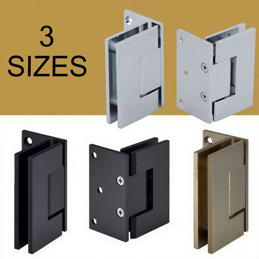 Shower Hinge Standard Door 8-12mm Glass Offset Back Plate Hinges