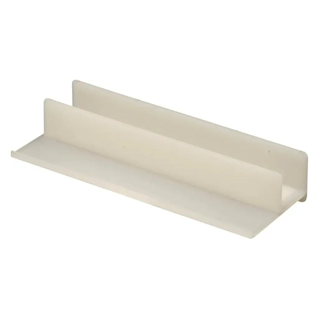 Sliding Shower Door Bottom Guide, 5/8 In. Channels, Plastic Construction