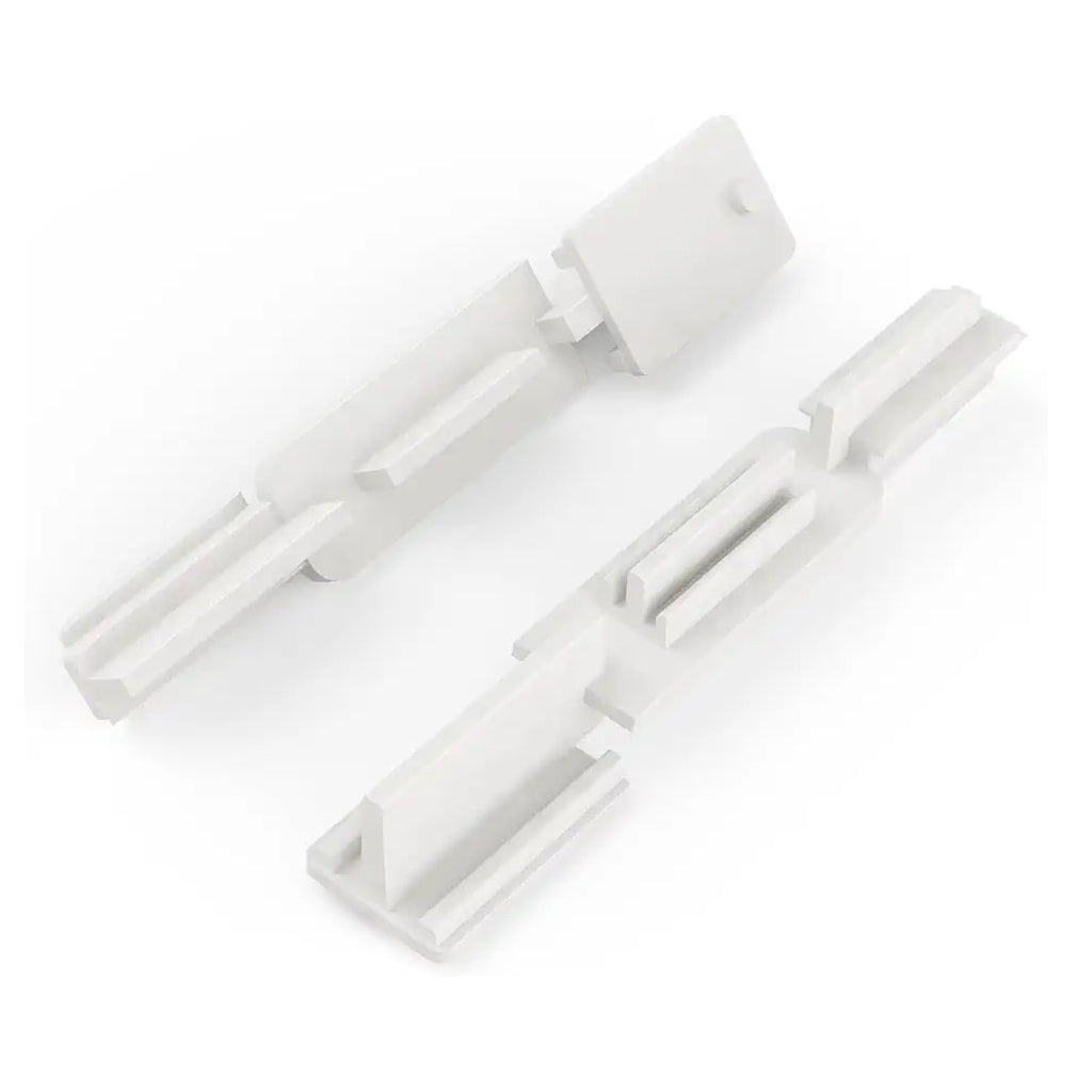 Sliding Shower Door Bottom Guide  White Nylon Sill Guide for Glass Door Tracks