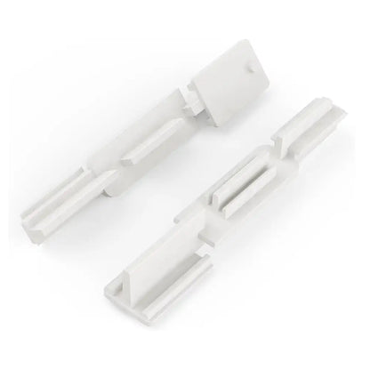 Sliding Shower Door Bottom Guide  White Nylon Sill Guide for Glass Door Tracks