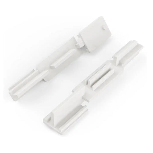 Sliding Shower Door Bottom Guide  White Nylon Sill Guide for Glass Door Tracks