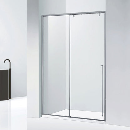 Sliding Shower Door, Roller Shower Enclosure Finish With 8mm Tempered clear Glass Shower Door for Villa Apartment ST-9035
