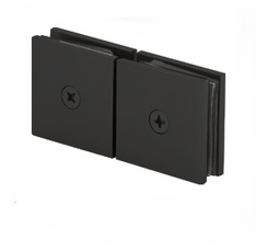 Square 180 Degree Glass to Glass Movable Transom Clamps Matte Black