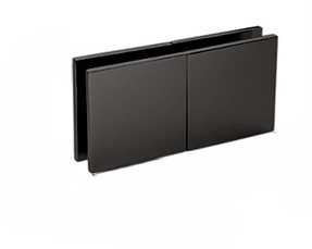 Square 180 Degree Glass to Glass Movable Transom Clamps MatteBlack