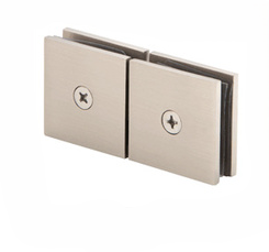 Square 180 Degree Glass to Glass Movable Transom Clamps PolishedNickel