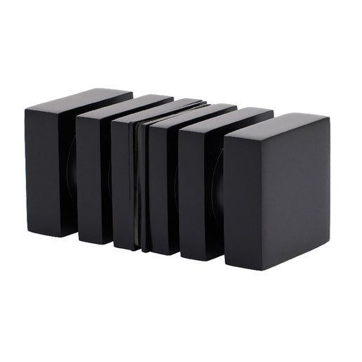 Square Back to Back Style Knobs Matte Black