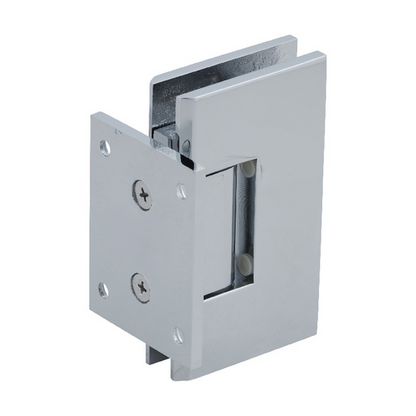 Square Shower Door Hinge Short Back Plate Solid Brass Polished Chrome