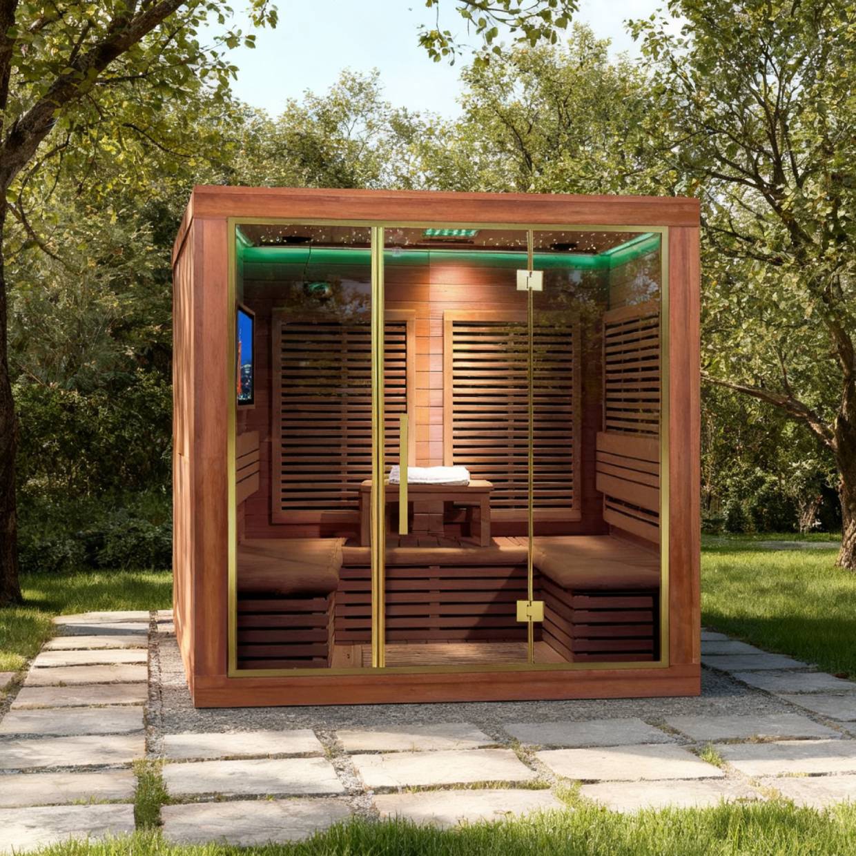 Square Outdoor Sauna Cabin SA-8811