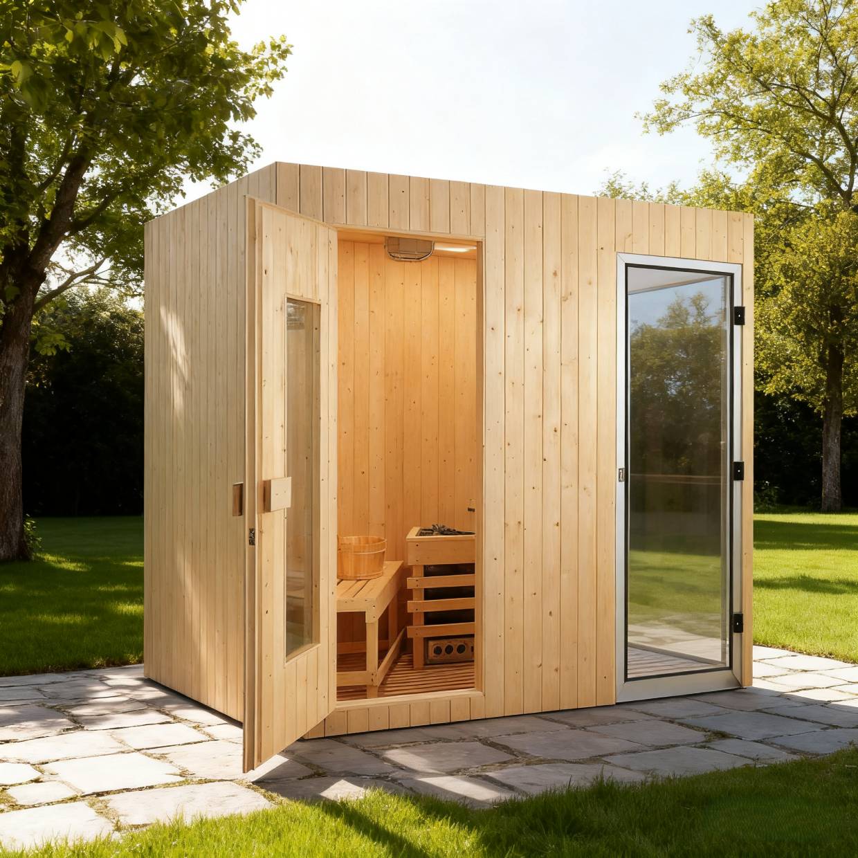 Square Outdoor Sauna Cabin SA-8922