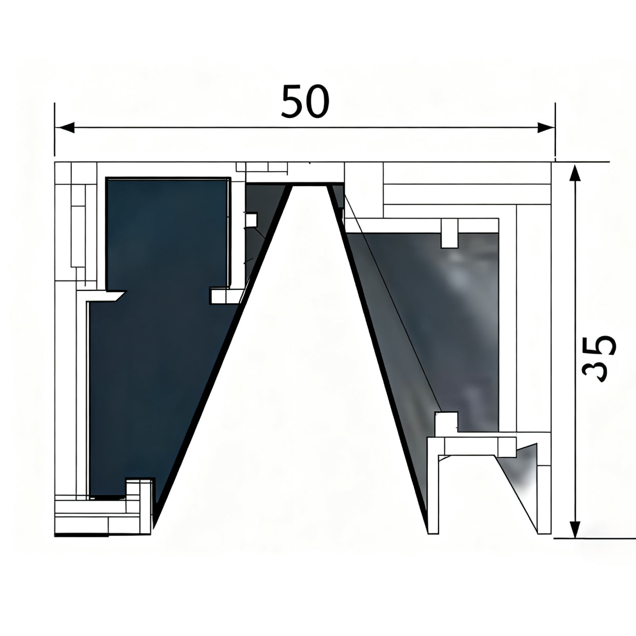 Stainless Steel Frame Design Drawing