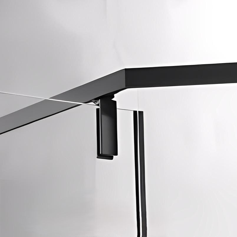 Swing Shower door Corner Shower door Black Hinge