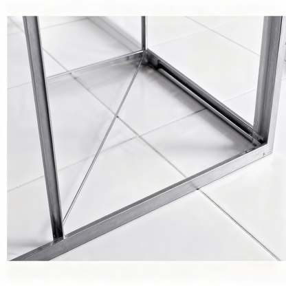 Tempered Glass Square Sliding Door