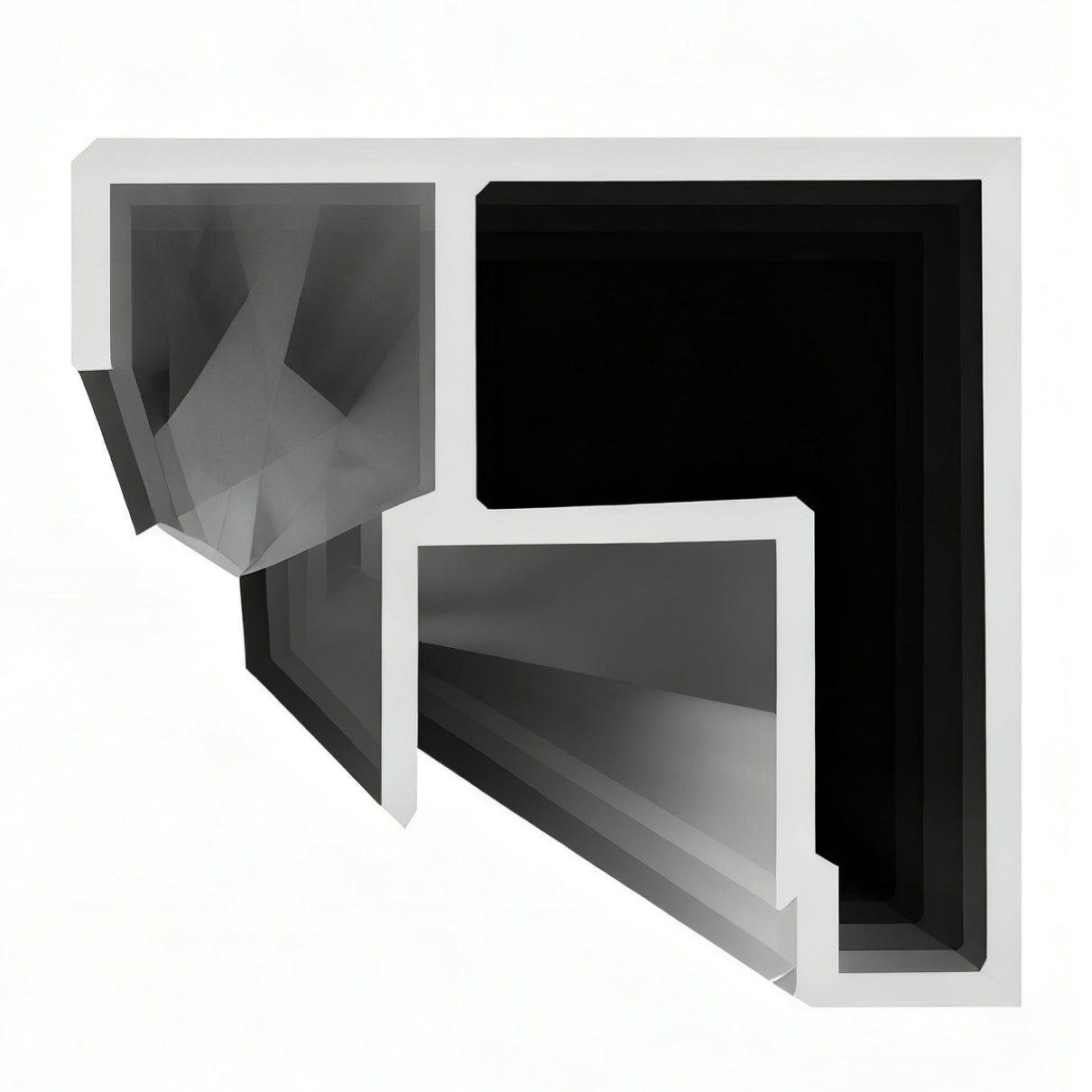 Three-Panel Sliding Shower Door with Stainless Steel Frame