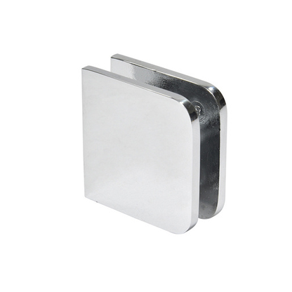 Traditional Style Fixed Panel U Clamps Polished Chrome