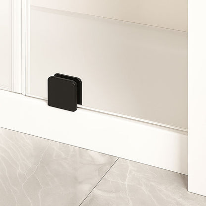 Traditional Style Fixed Panel U Clamps black