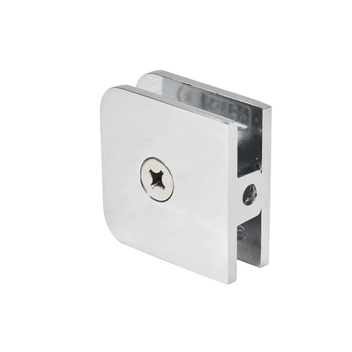 Traditional Style Fixed Panel U Clamps Polished Chrome