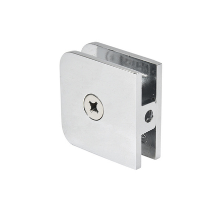 Traditional Style Fixed Panel U Clamps Polished Chrome