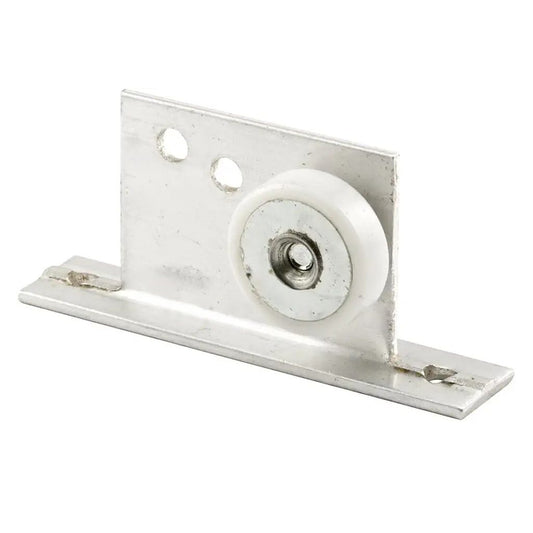 Tub Enclosure Roller and Bracket Assembly 3/4" Tub Enclosure Rollers with Brackets Nylon Wheels, Ball Bearings (2-Pack)