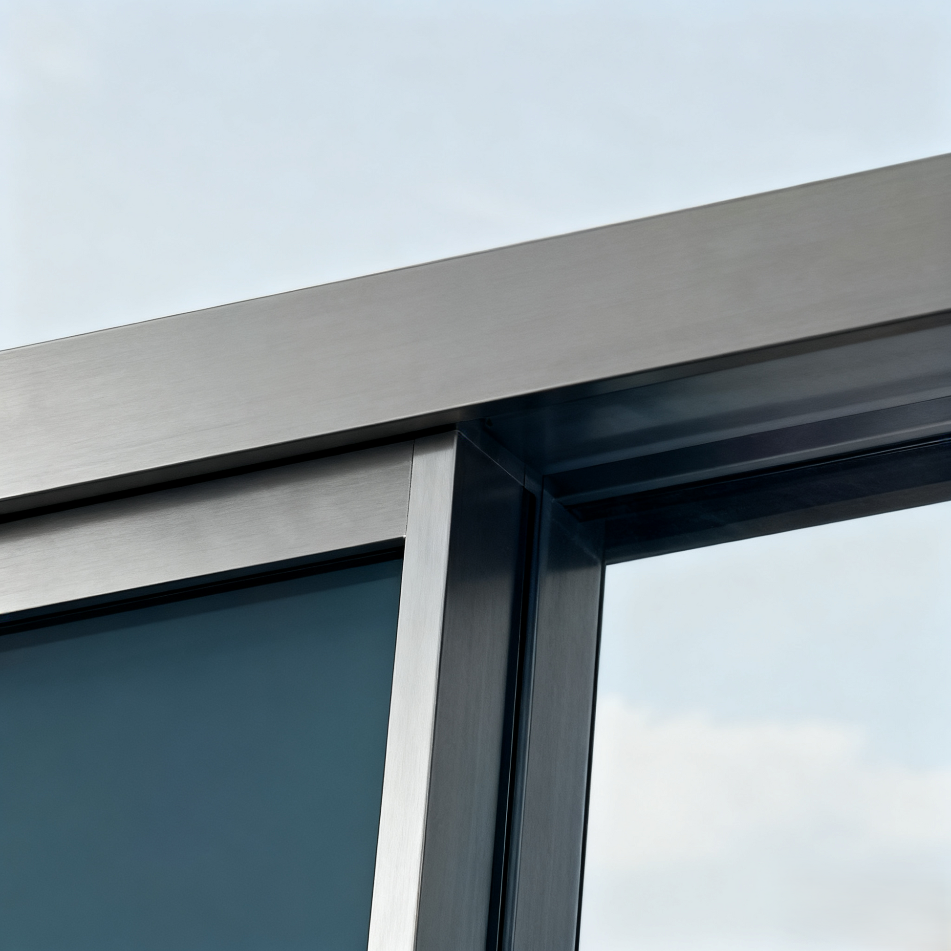 Two-panel sliding shower door